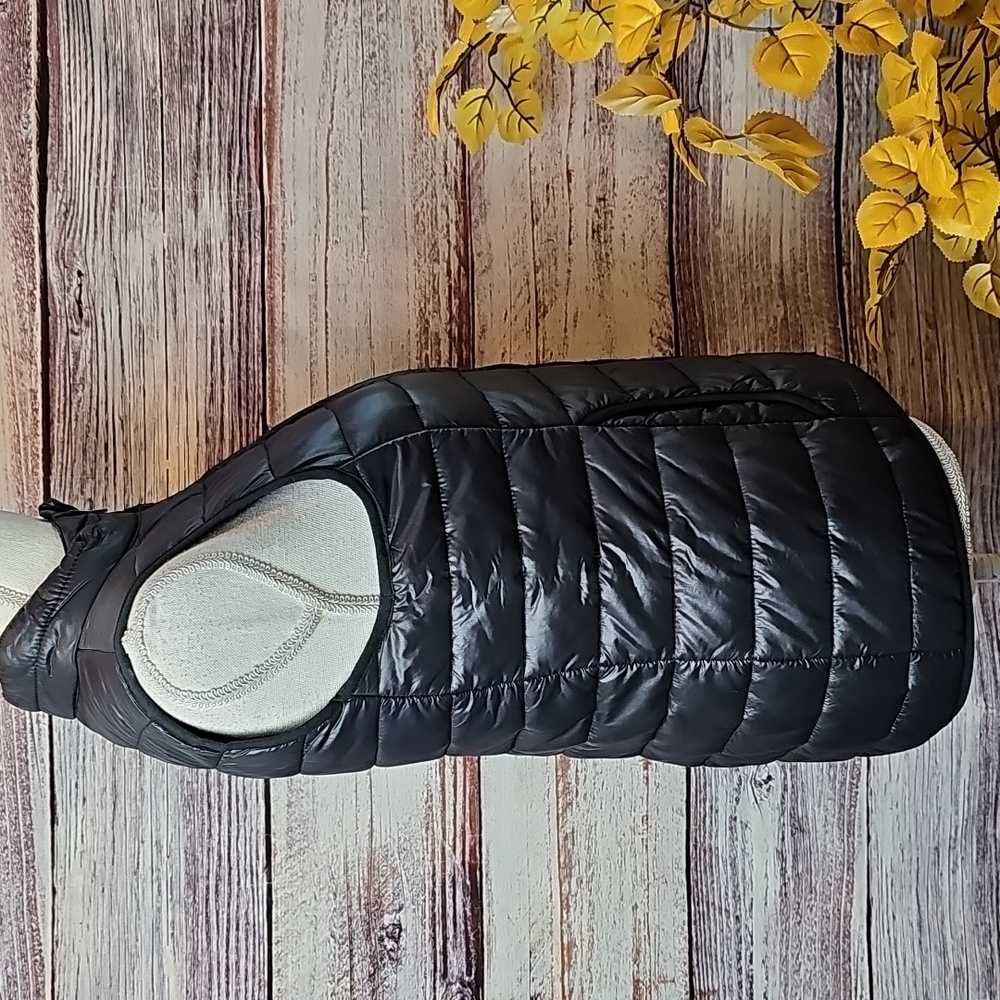 NEW BLACK POLAR EDGE NYLON SLEEVELESS PUFFER VEST - Picture 4 of 12